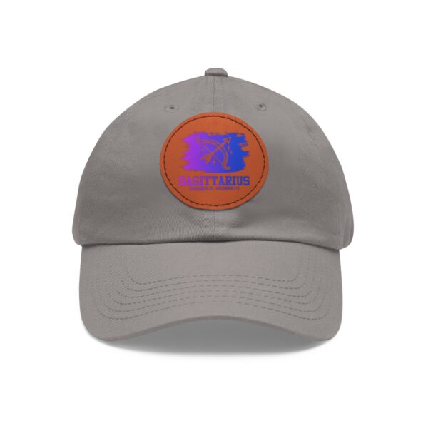 Dad Hat with Leather Patch (Round) - Image 89