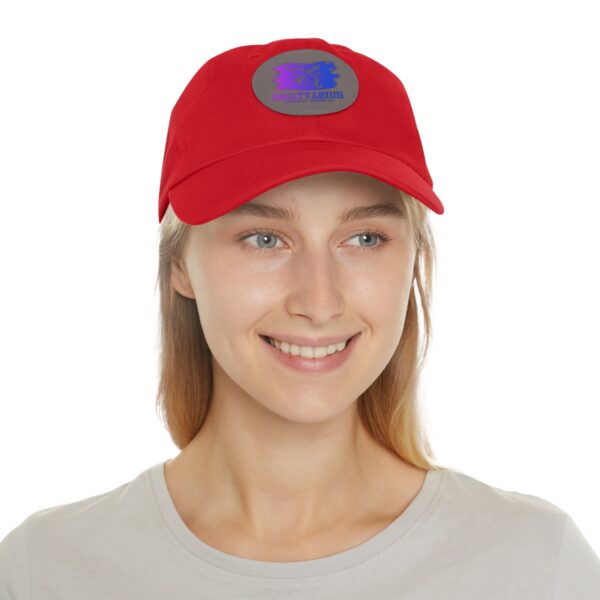 Dad Hat with Leather Patch (Round) - Image 24